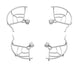 DJI Mini 3 Pro propeller guards featuring shockproof multi-arc supporting arms for enhanced drone safety.
