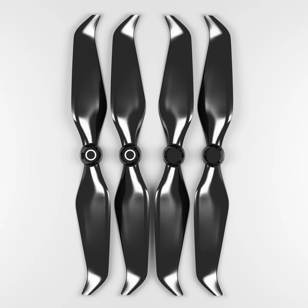 DJI Phantom 4 STEALTH Propellers in black, designed for low-noise operation and improved flight performance.